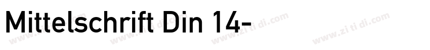 Mittelschrift Din 14字体转换